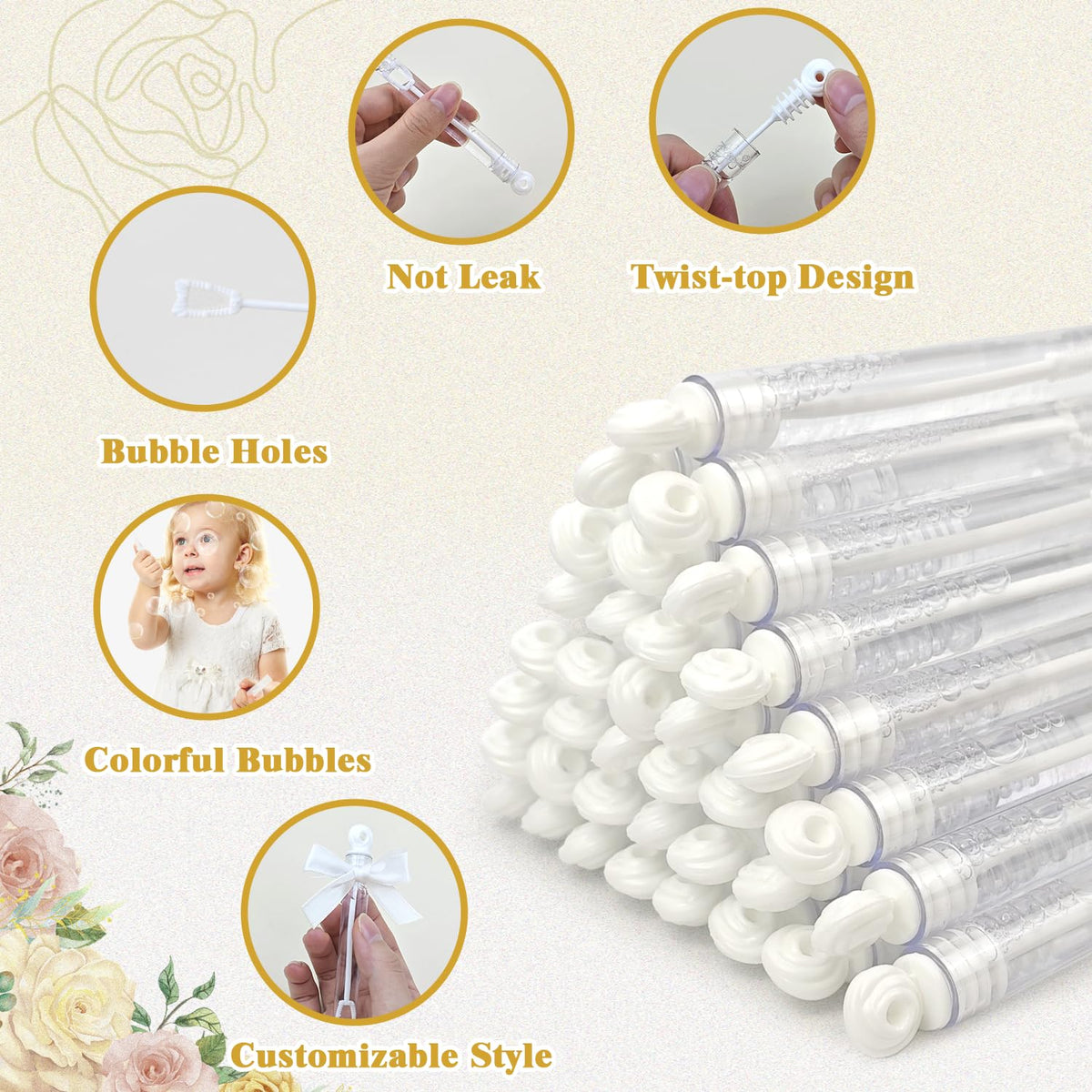Wondrus leak-proof, non-toxic bubble wands for safe family enjoyment.