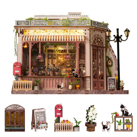 Wondyland Book Nook cafe windows display adds cozy reading room ambiance.