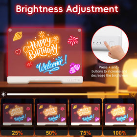 Wonovate LED drawing board 16-inch portable, easy to carry for travel art.