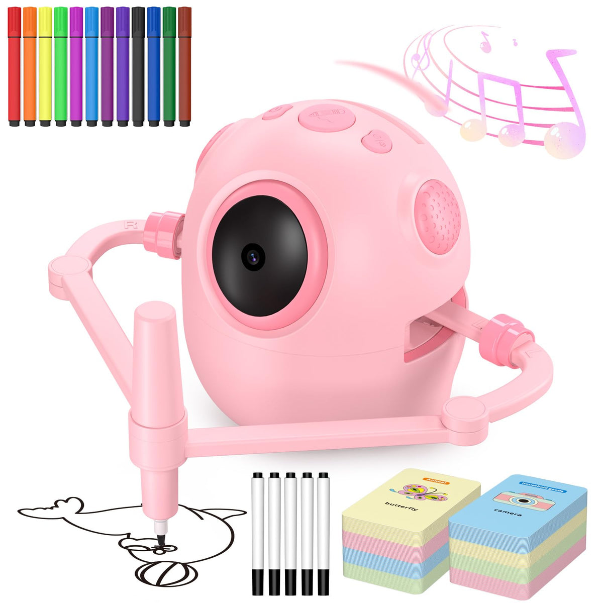 Wonovate Smart Drawing Robot with cards boosts kids' creativity and learning