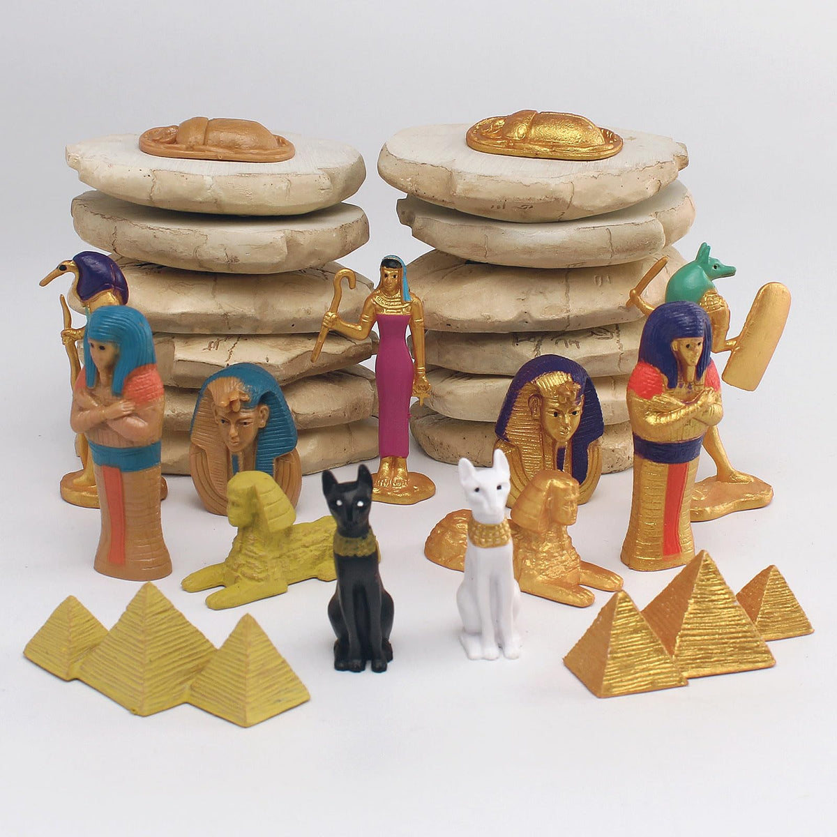 WONWONTOYS Ancient Egypt toys detail, durable figures for classroom displays