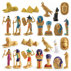 WONWONTOYS Ancient Egypt figurines set with hand-painted details for imaginative play