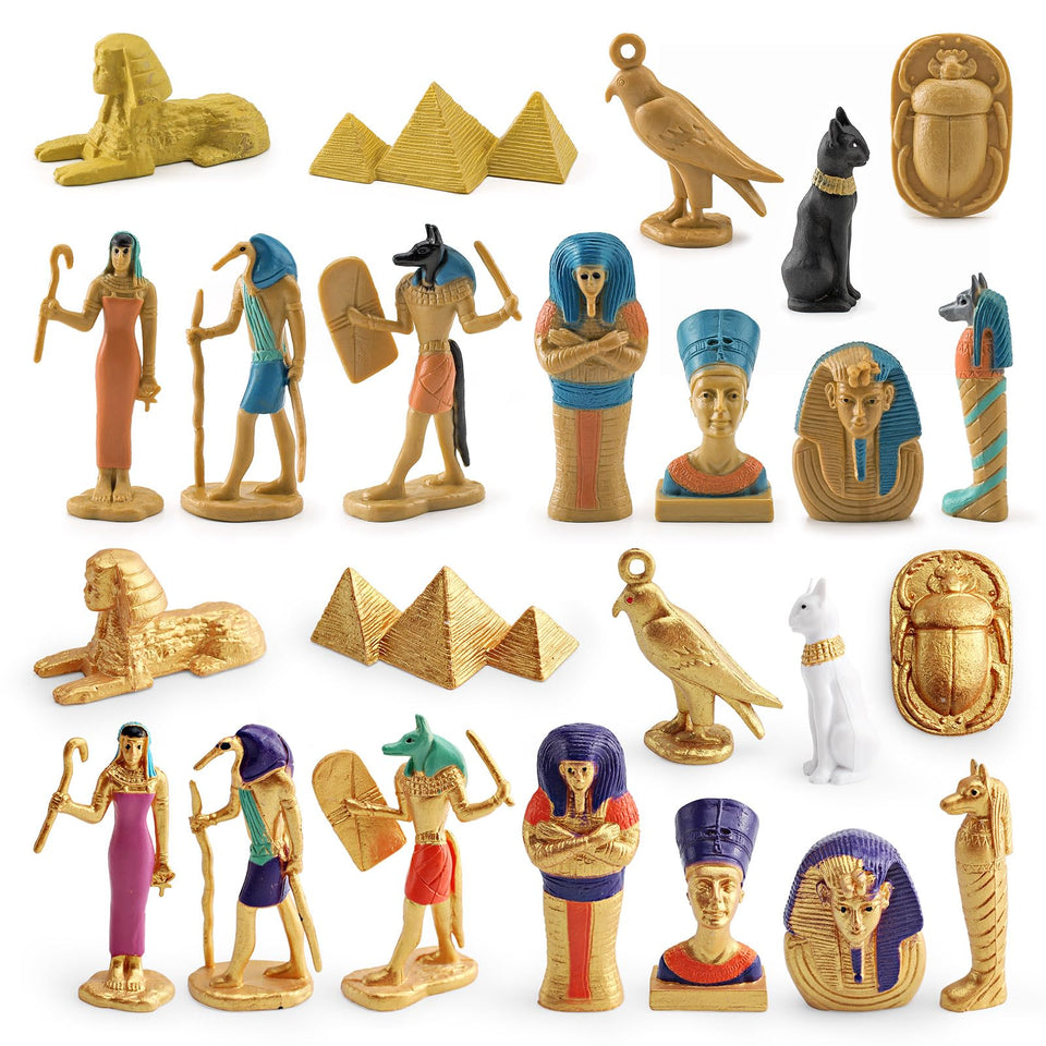 WONWONTOYS Ancient Egypt figurines set with hand-painted details for imaginative play