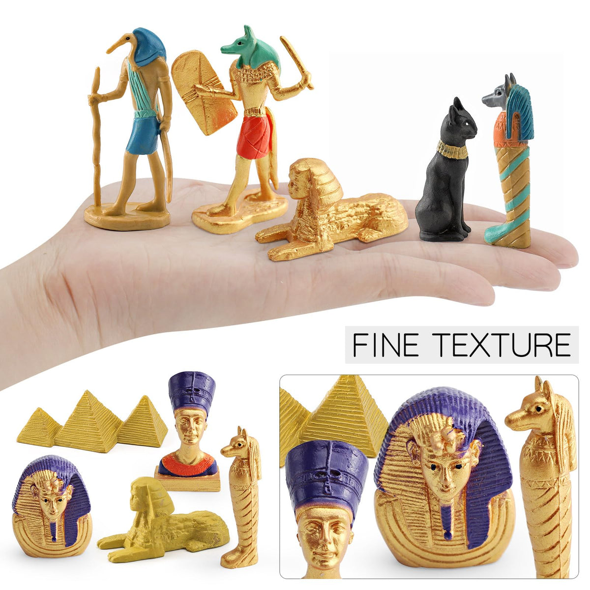 WONWONTOYS Egyptian pyramids-themed figures ideal for party decor and storytelling