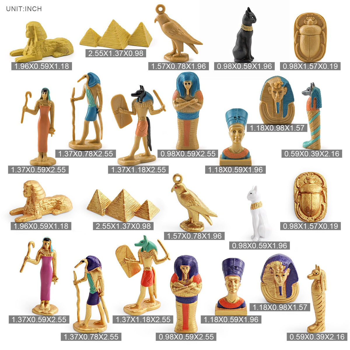 WONWONTOYS Egyptian-themed party decor and cake toppers for events