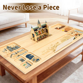 WOOD CITY baseplate table makes a thoughtful gift for builders of all ages.