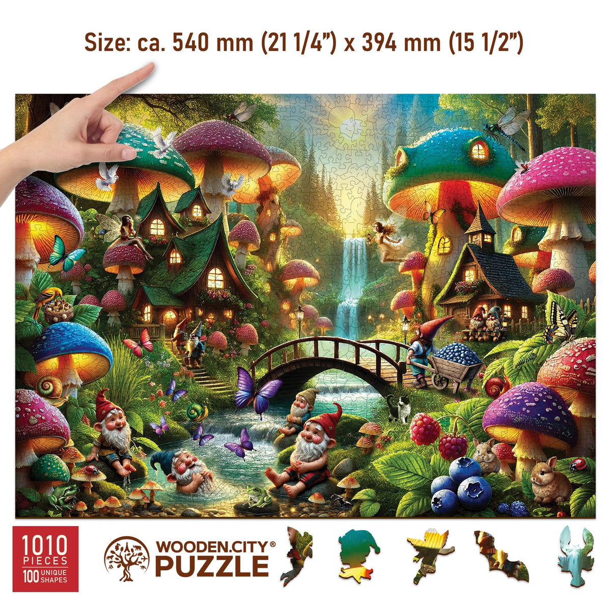 WOODEN.CITY Eco-friendly wooden puzzle makes a sustainable gift choice.