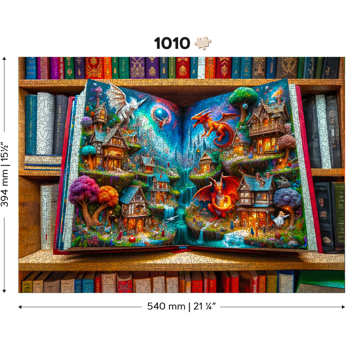 Assembly view of Enchanted Tales with precision-cut edges for a smooth build
