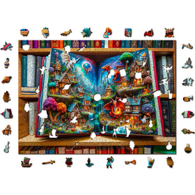 WOODEN.CITY Enchanted Tales wooden jigsaw with 1000 pieces for mindful relaxation
