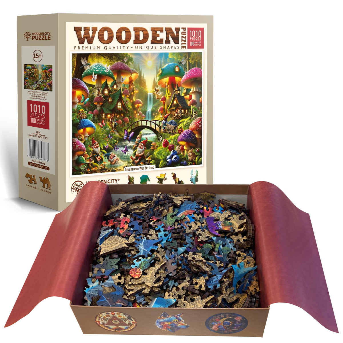 WOODEN.CITY EU-made laser-cut pieces ensure precise fit and smooth finish.