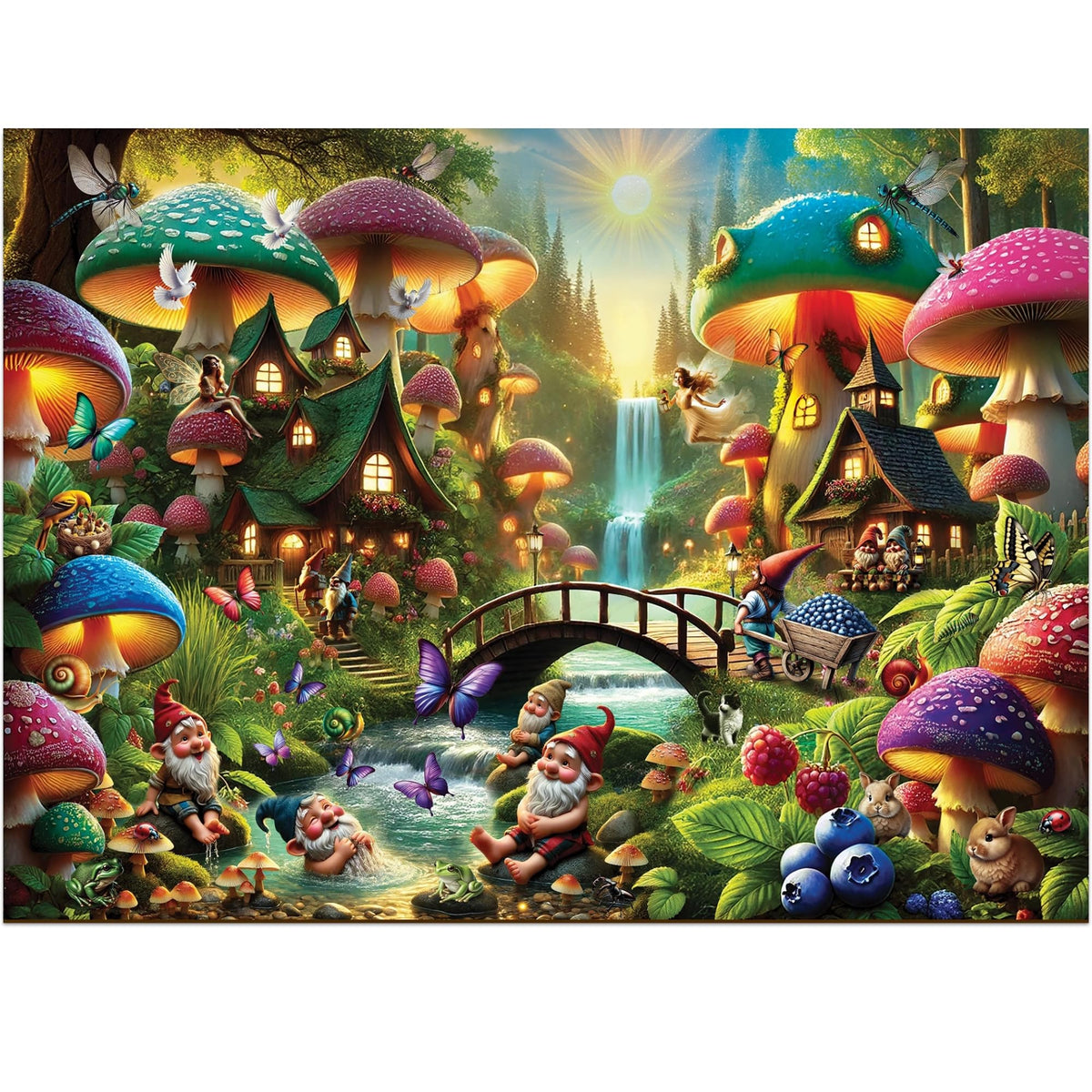 WOODEN.CITY 100 whimsy shapes pieces add playful variety to puzzle sessions.