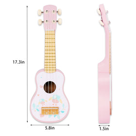 WoodenEdu Kids Guitar pink gift set; thoughtful birthday surprise that nurtures creativity.