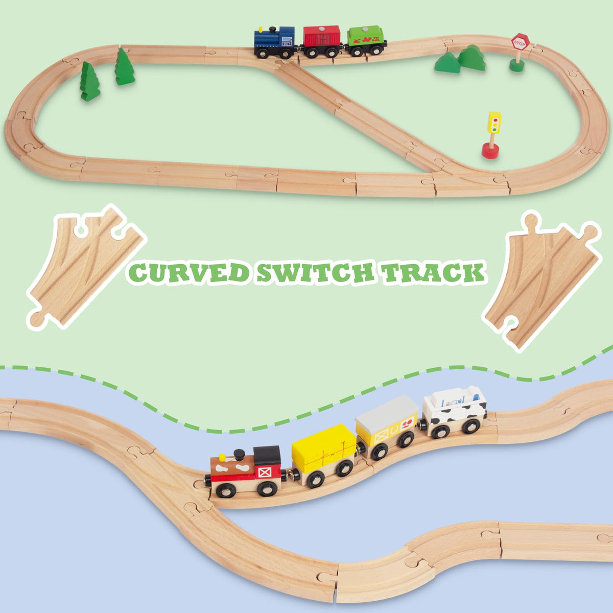 WoodenEdu premium beech wood construction offers durable, splinter-free play.