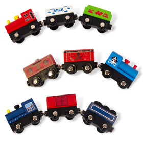 WoodenEdu train taxi promotes city adventures and color learning