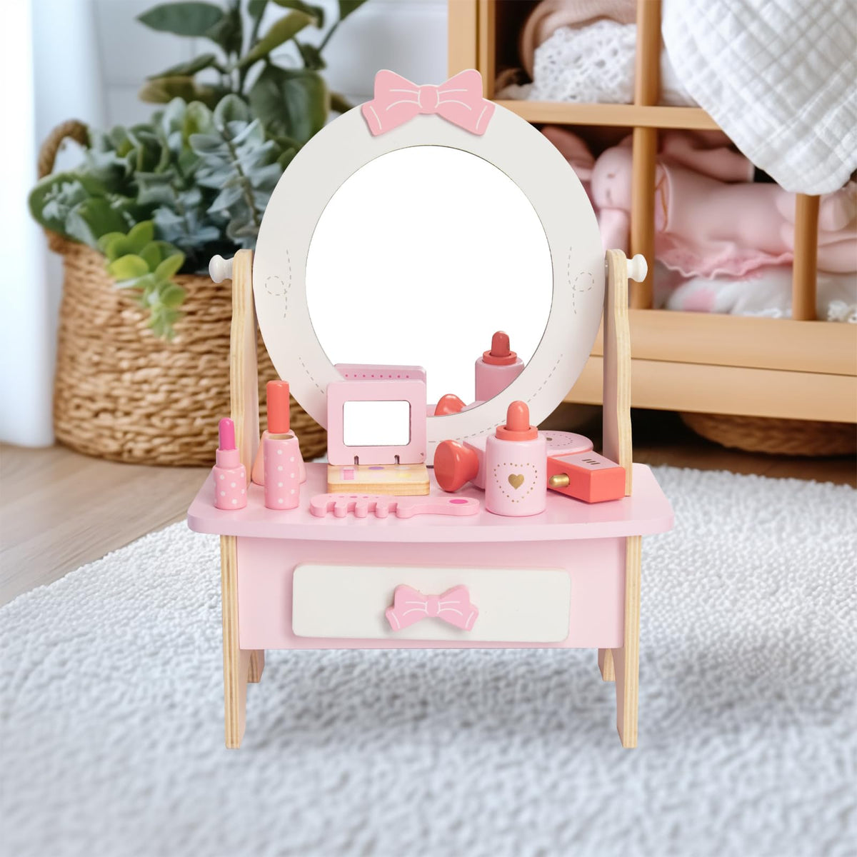WOODENFUN kids makeup accessories for pretend play and dress-up adventures
