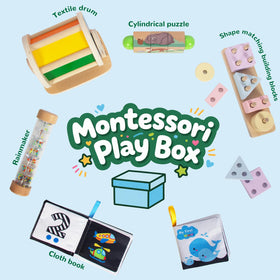 WOODENFUN soft cloth books invite tactile interaction and word learning.
