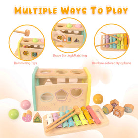 WOODENFUN xylophone notes offer varied tones for listening practice.