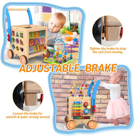 WOODMAM bead maze path encourages hand-eye coordination during play.