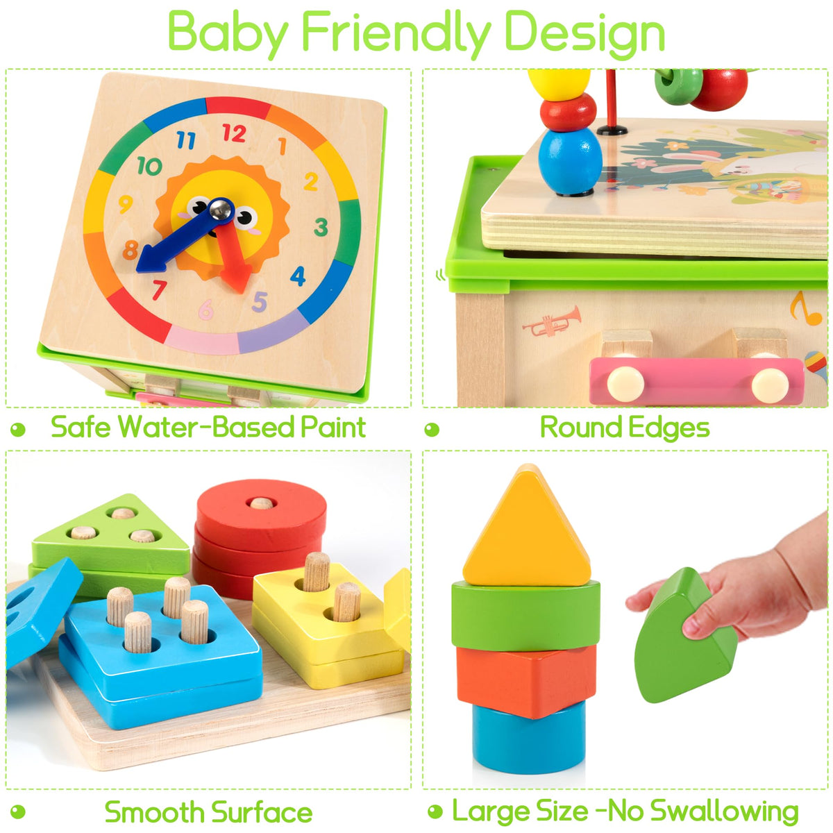 Woodmam bead maze supports hand eye coordination and fine motor skills