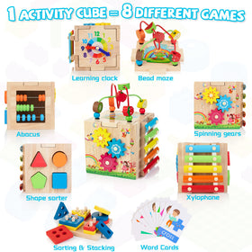 WOODMAM Bravmate Cube baby xylophone encourages rhythmic play and auditory exploration.