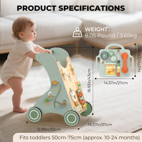 WOODMAM height adjustable walker fits toddlers 50–75 cm