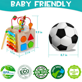 WOODMAM HELLOWOOD shape sorter supports early categorization and problem-solving.