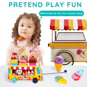 WOODMAM HelloWood wheels and pull string support active, on-the-go pretend play.