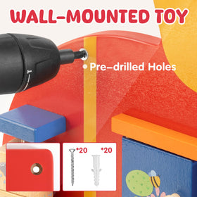 WOODMAM Indoor Playroom Decor Panel brightens walls while kids stay active