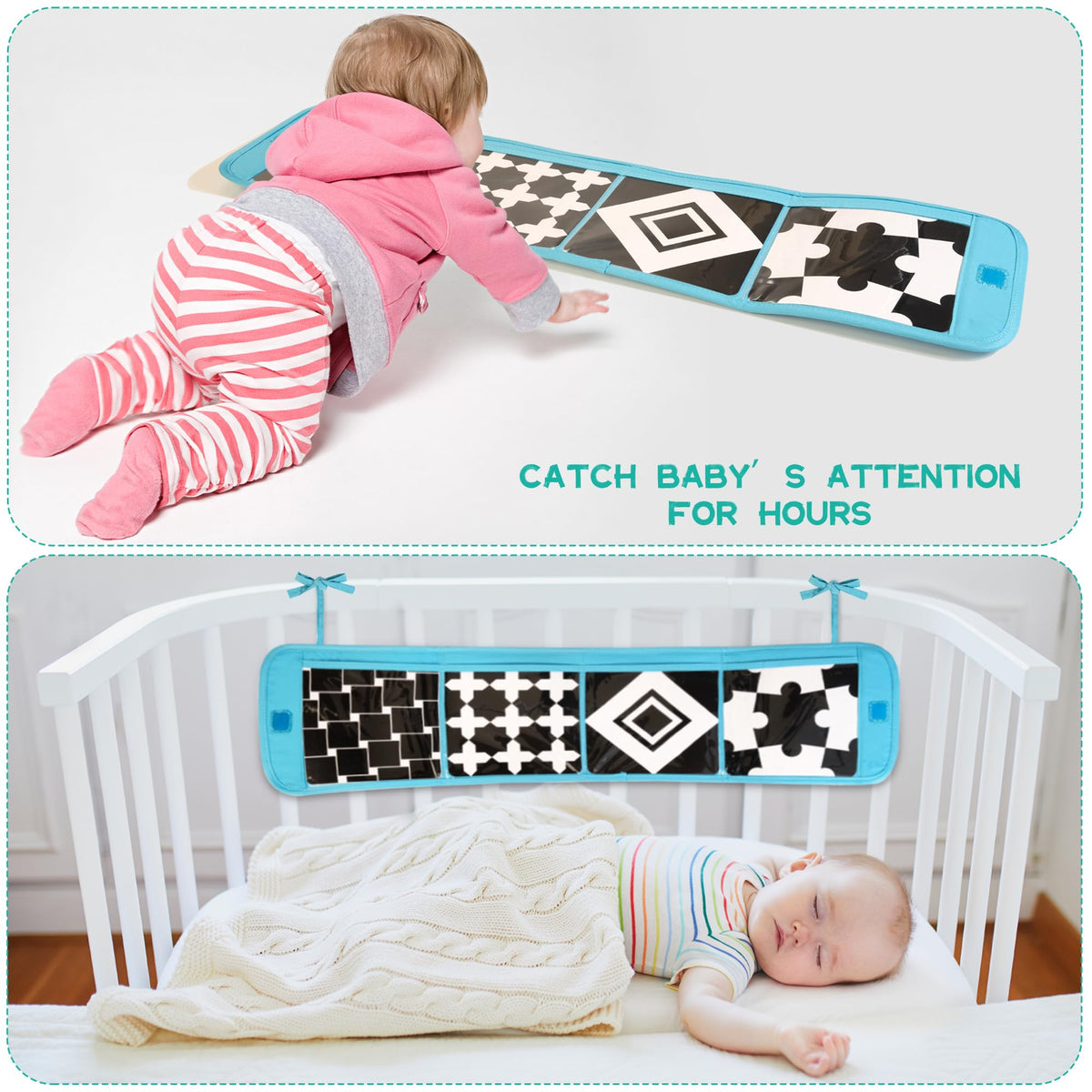 WOODMAM silicone teether offers safe textures for soothing gums.