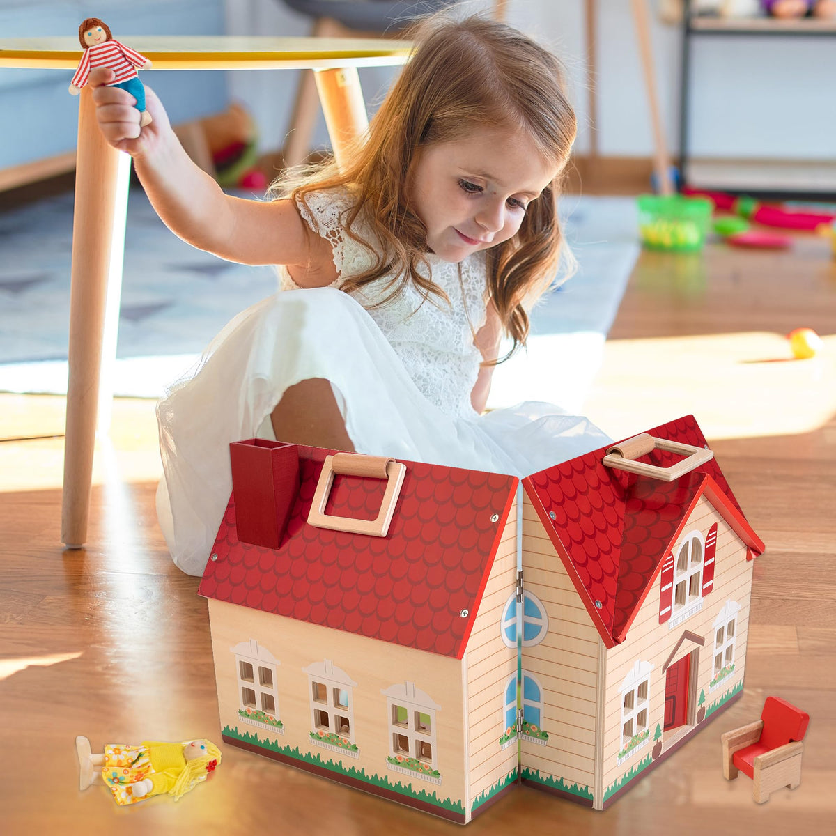 WOODMAM natural wood construction promises sturdy, durable play with non-toxic finishes