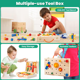 WOODMAM Safe rounded edges and lead-free paints for worry-free play.