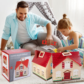 WOODMAM two-flexible-dolls support cooperative storytelling and role-play