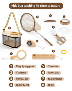 WoodsyJoy Bug Catcher Kit insect tweezers for gentle handling.