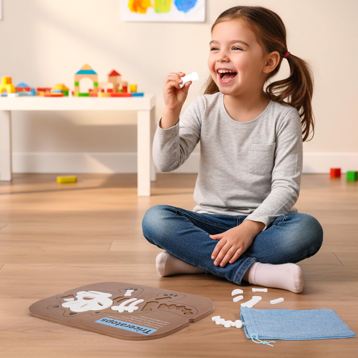 Woodtoe creative dinosaur discovery setup sparks hands-on learning.