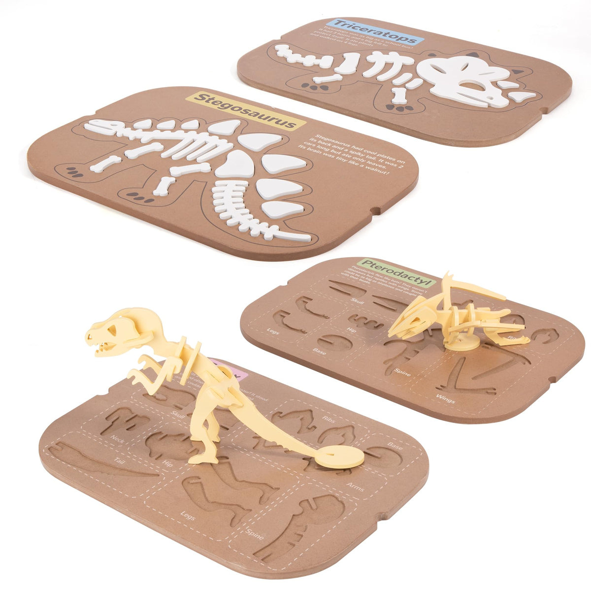 Woodtoe dinosaur table inserts fit Flisat and Trofast for flexible sensory setups.