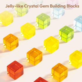Woodtoe jelly-shaped acrylic blocks with smooth edges for safe grasp