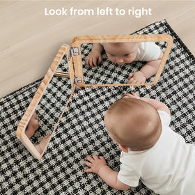 Woodtoe safe materials: solid pine and shatterproof acrylic for peace of mind.