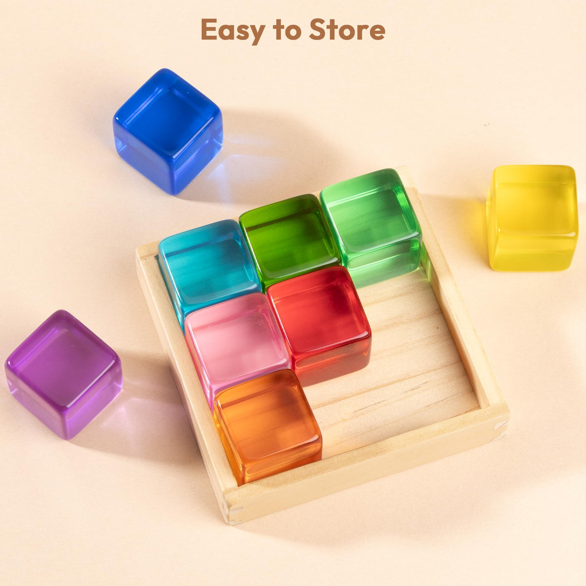 Woodtoe blocks with safe rounded edges for gentle handling