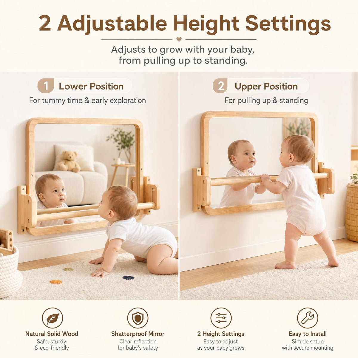 Woodtoe solid-wood-frame uses natural FSC pine for safe play.