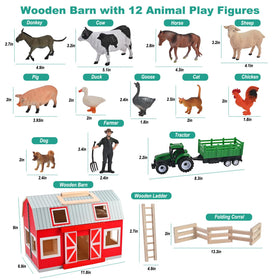 WoodTrove barn ladder enabling kids to simulate barn entry and animal care
