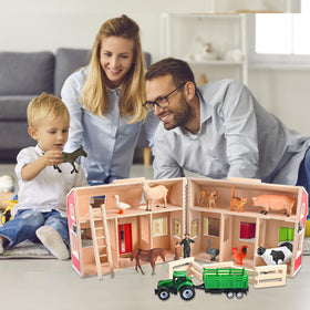 WoodTrove lockable barn doors help secure accessories during transport and storage