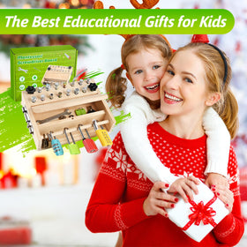 WoodTrove packaging image hints gift-ready educational fun for 3-5 year olds