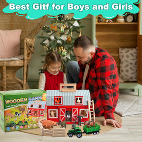 WoodTrove portable barn design making on-the-go pretend play easy