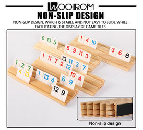 WOOIIROM Rummy dice included for quick gameplay prompts