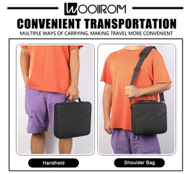 WOOIIROM Travel case with shoulder strap for trips and vacations
