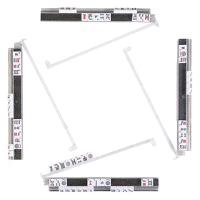WOOIIROM mahjong racks with pushers showing anti-slip stability for fast play