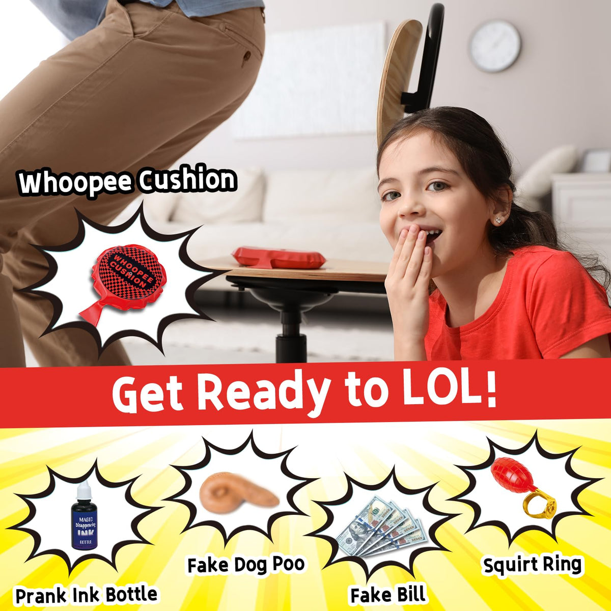 Wookidel Prank Stuff fake roaches evoke startled laughter during gatherings.