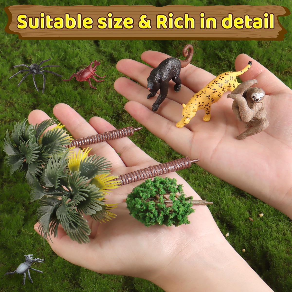 Wookidel rainforest tree models for realistic habitat dioramas