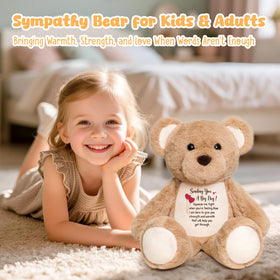 WoollyPearl gift-ready bear signals thoughtful get-well moments.