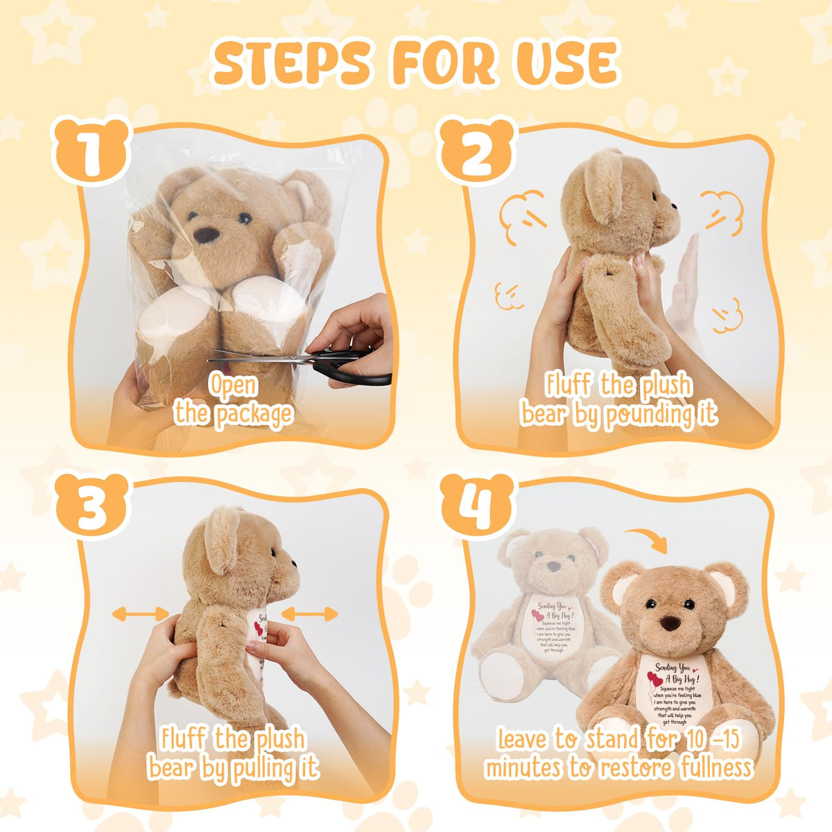 WoollyPearl thinking-of-you gift bear for meaningful occasions.